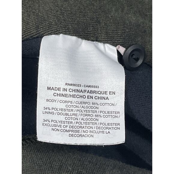 Nike Womens Medium Dark Green Off-Center Full Zip Hoodie Jacket 684928-325 - Picture 11 of 12